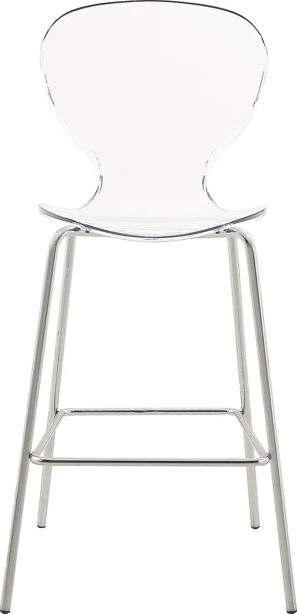 Clarion - Stool (Set of 2) - Pearl Silver - Metal