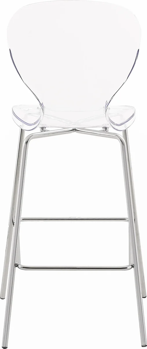 Clarion - Stool (Set of 2) - Pearl Silver - Metal - View 2
