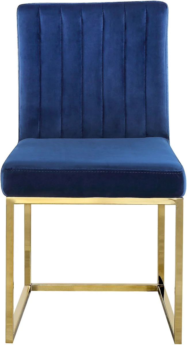 Giselle - Dining Chair (Set of 2) - Navy - Fabric