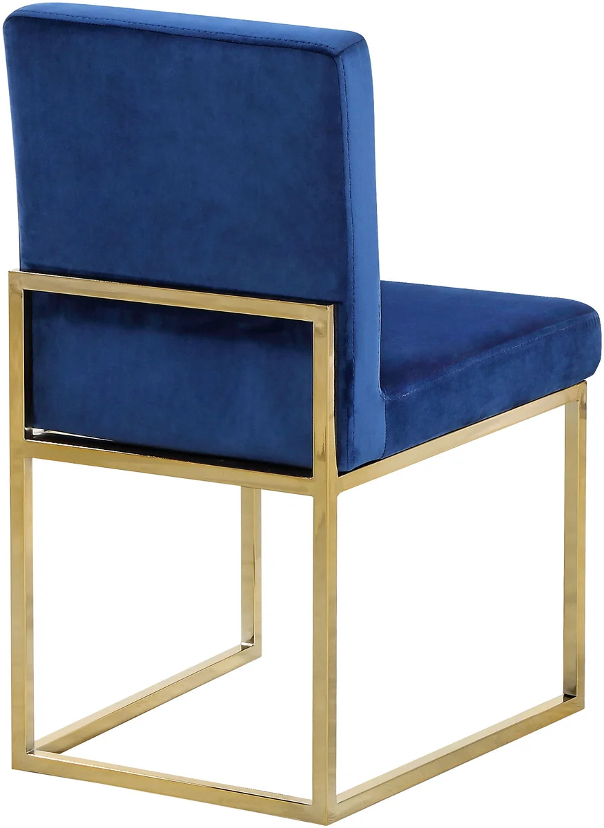 Giselle - Dining Chair (Set of 2) - Navy - Fabric - View 2