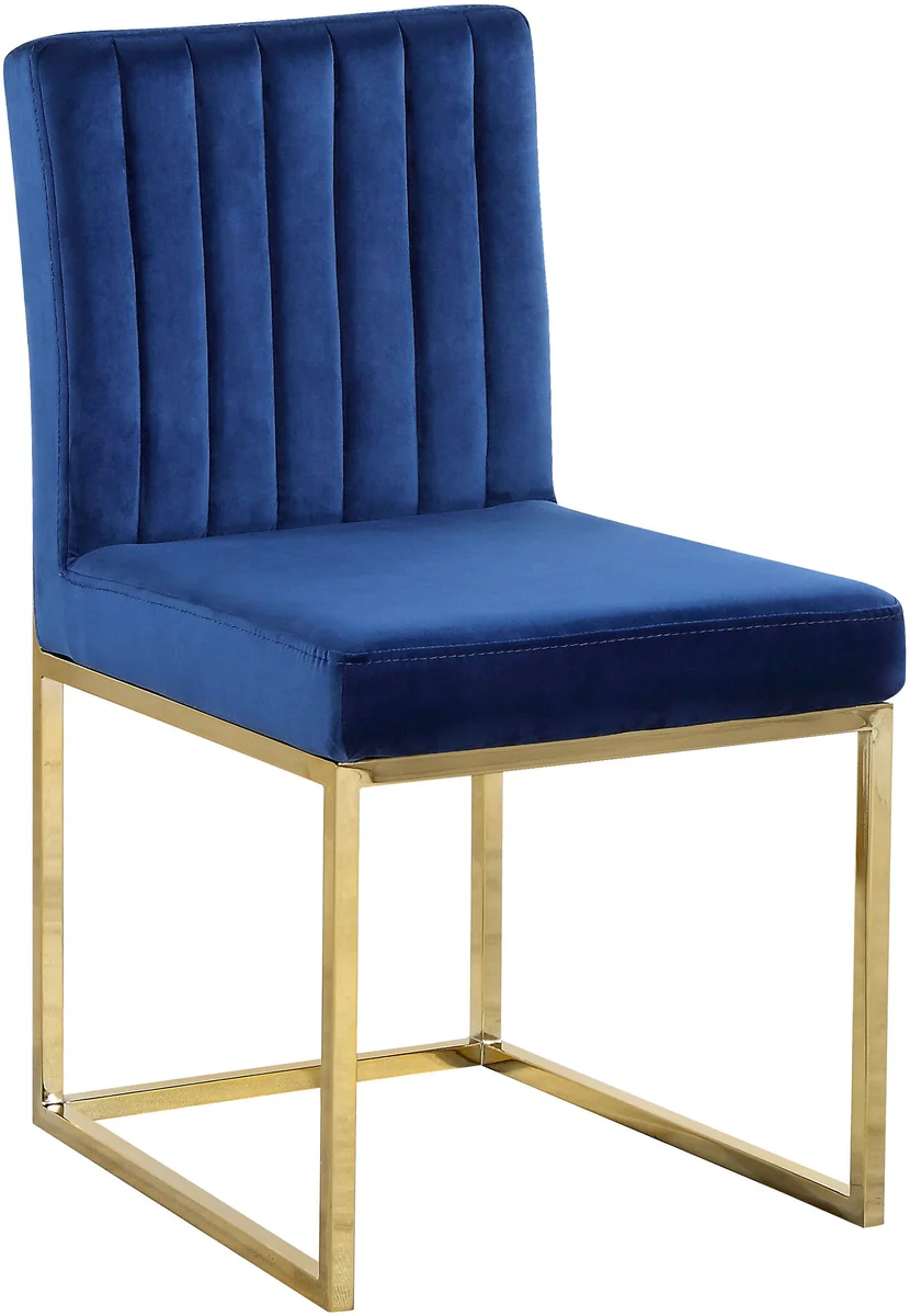 Giselle - Dining Chair (Set of 2) - Navy - Fabric