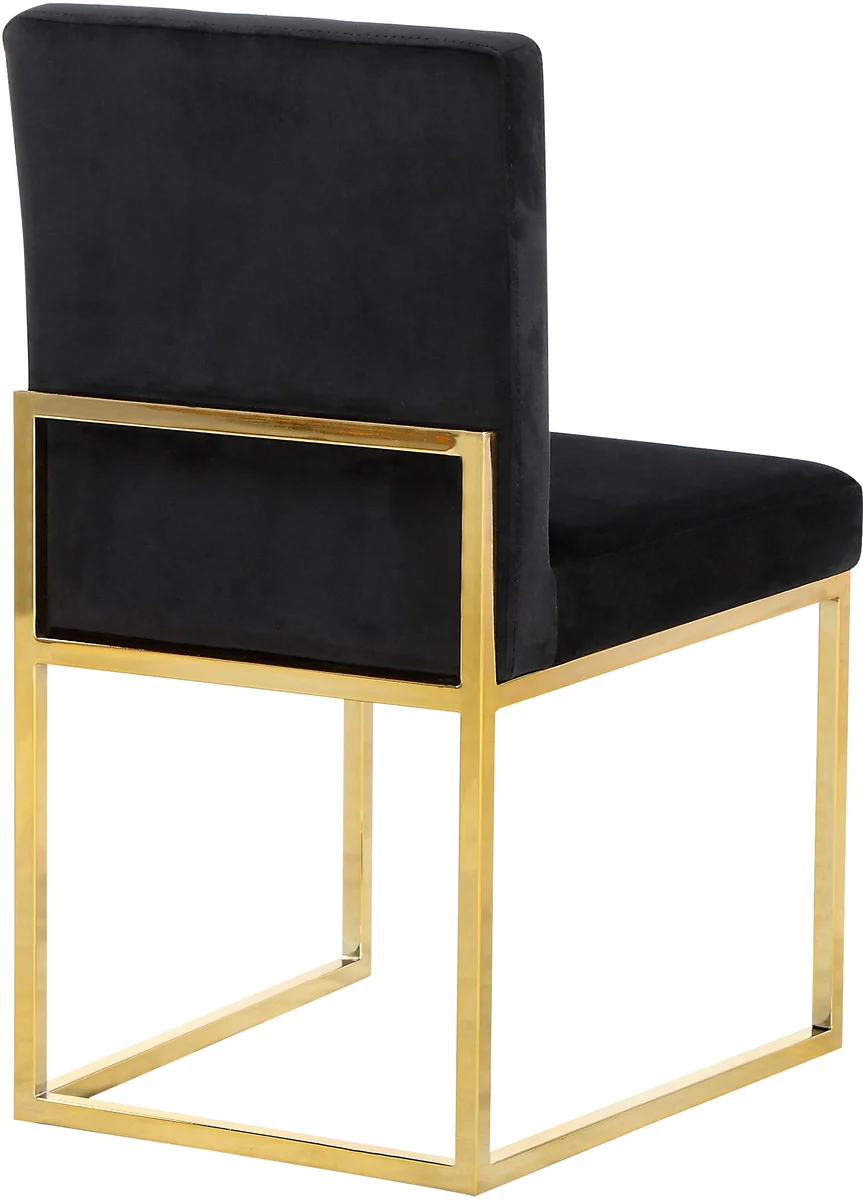 Giselle - Dining Chair (Set of 2) - Black - Fabric - View 2
