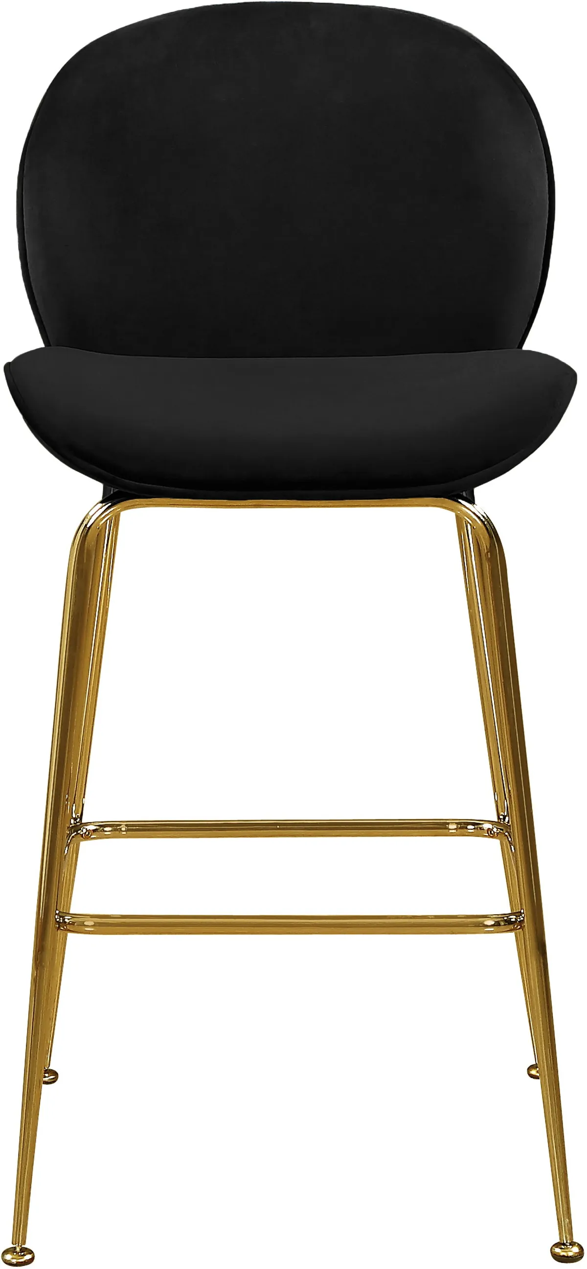 Paris - Stool (Set of 2) - Black - Fabric