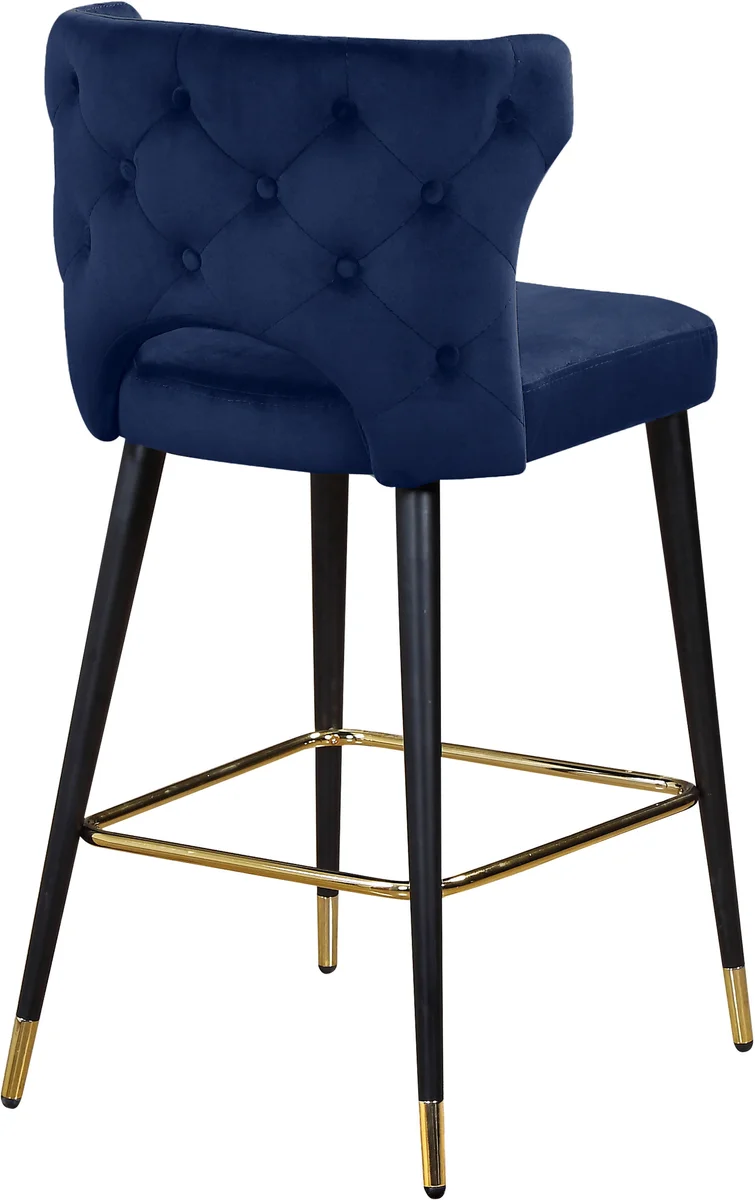 Kelly - Stool (Set of 2) - Navy - View 2