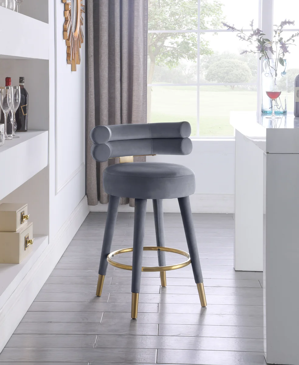 Fitzroy - Counter Stool (Set of 2) - Gray