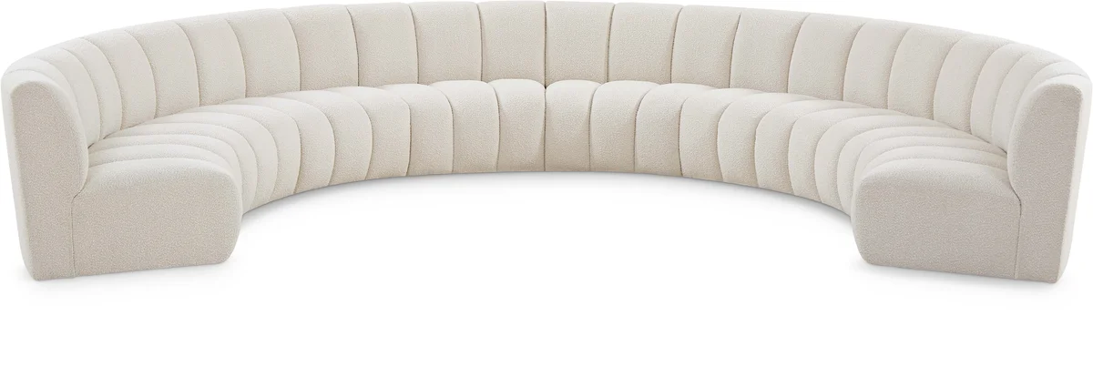 Infinity - 8 Piece Modular Sectional - Cream