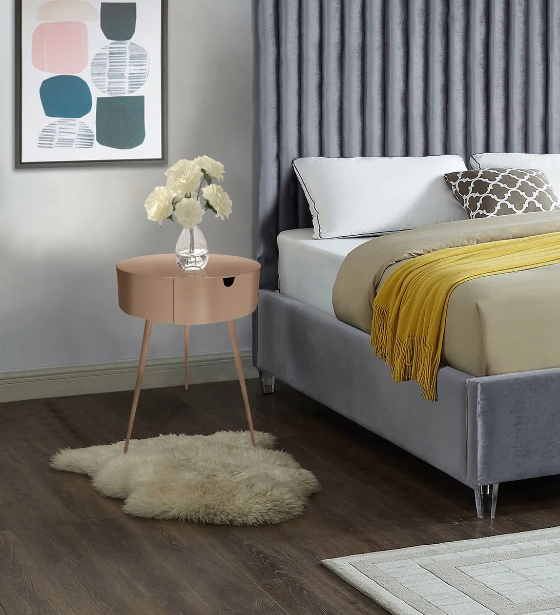 Bali - Night Stand - Pink - View 2