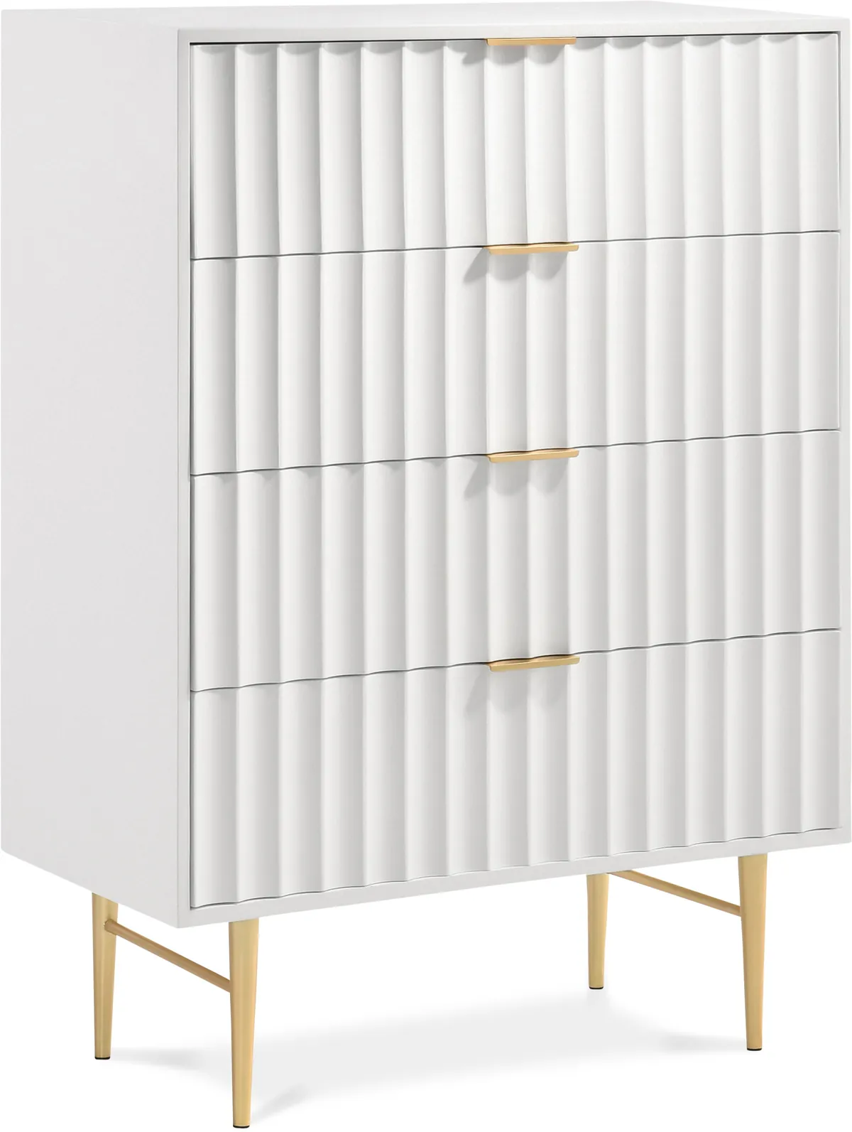 Modernist - Chest - White & Gold