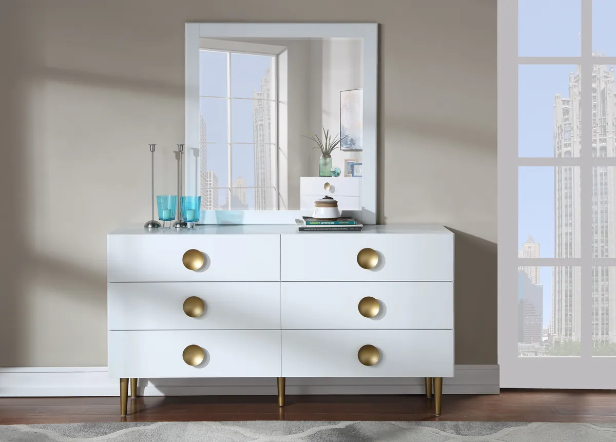 Zayne - Dresser - White - View 2