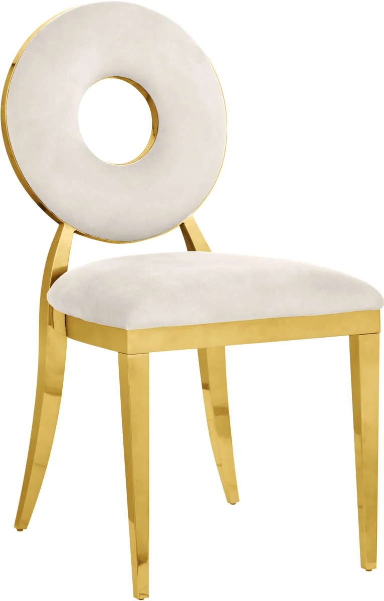 Carousel - Dining Chair (Set of 2) - Cream - Fabric