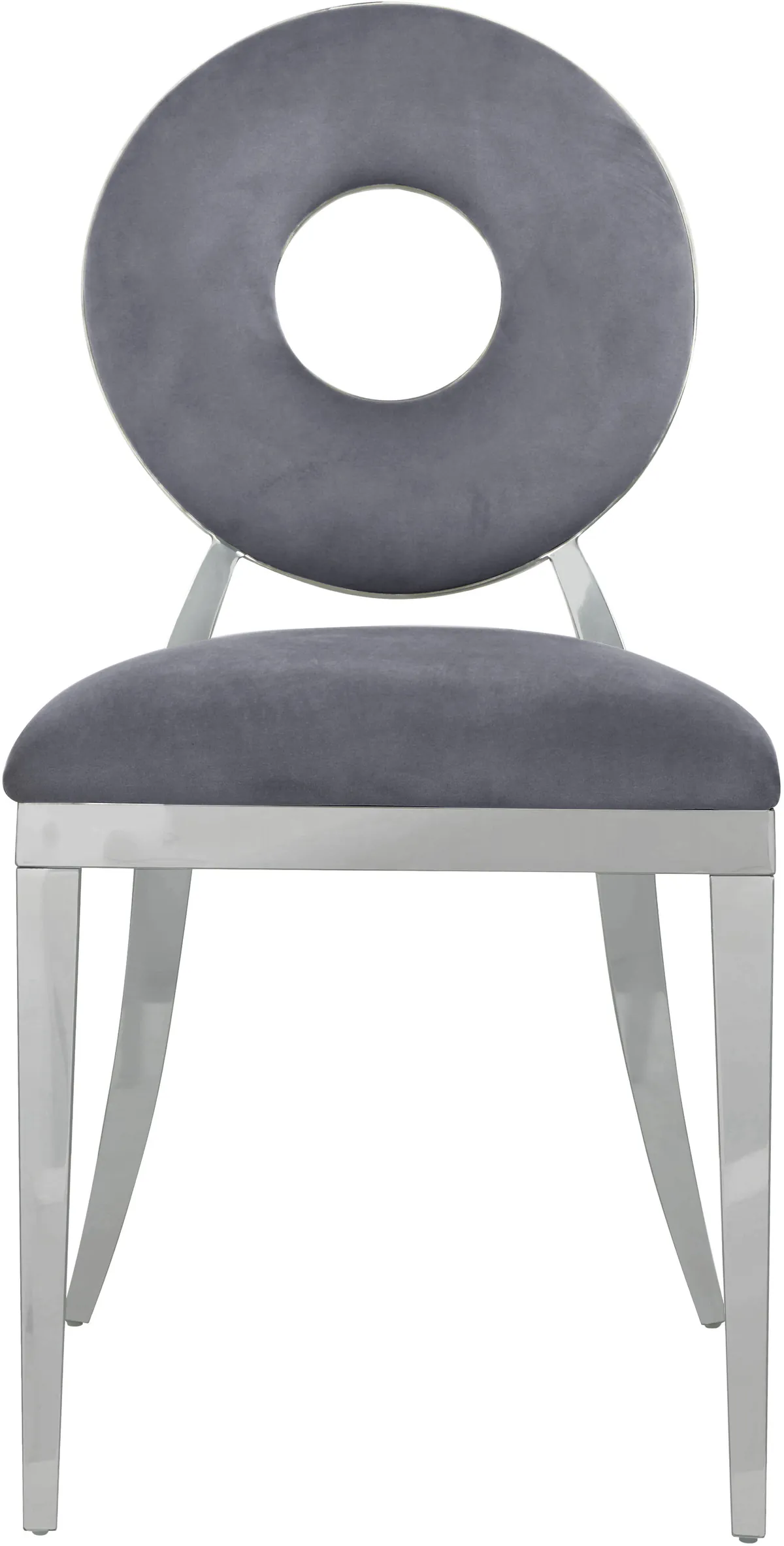 Carousel - Dining Chair (Set of 2) - Gray - Fabric