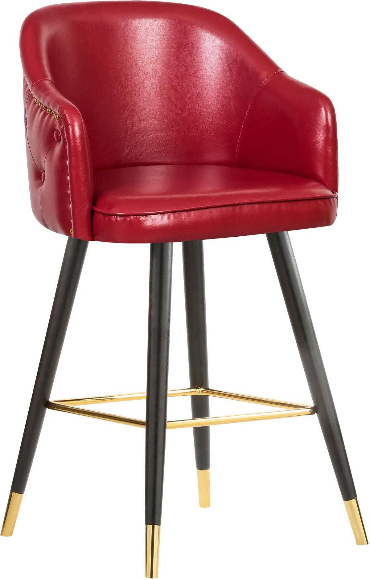 Barbosa - Counter Bar Stool (Set of 2) - Red
