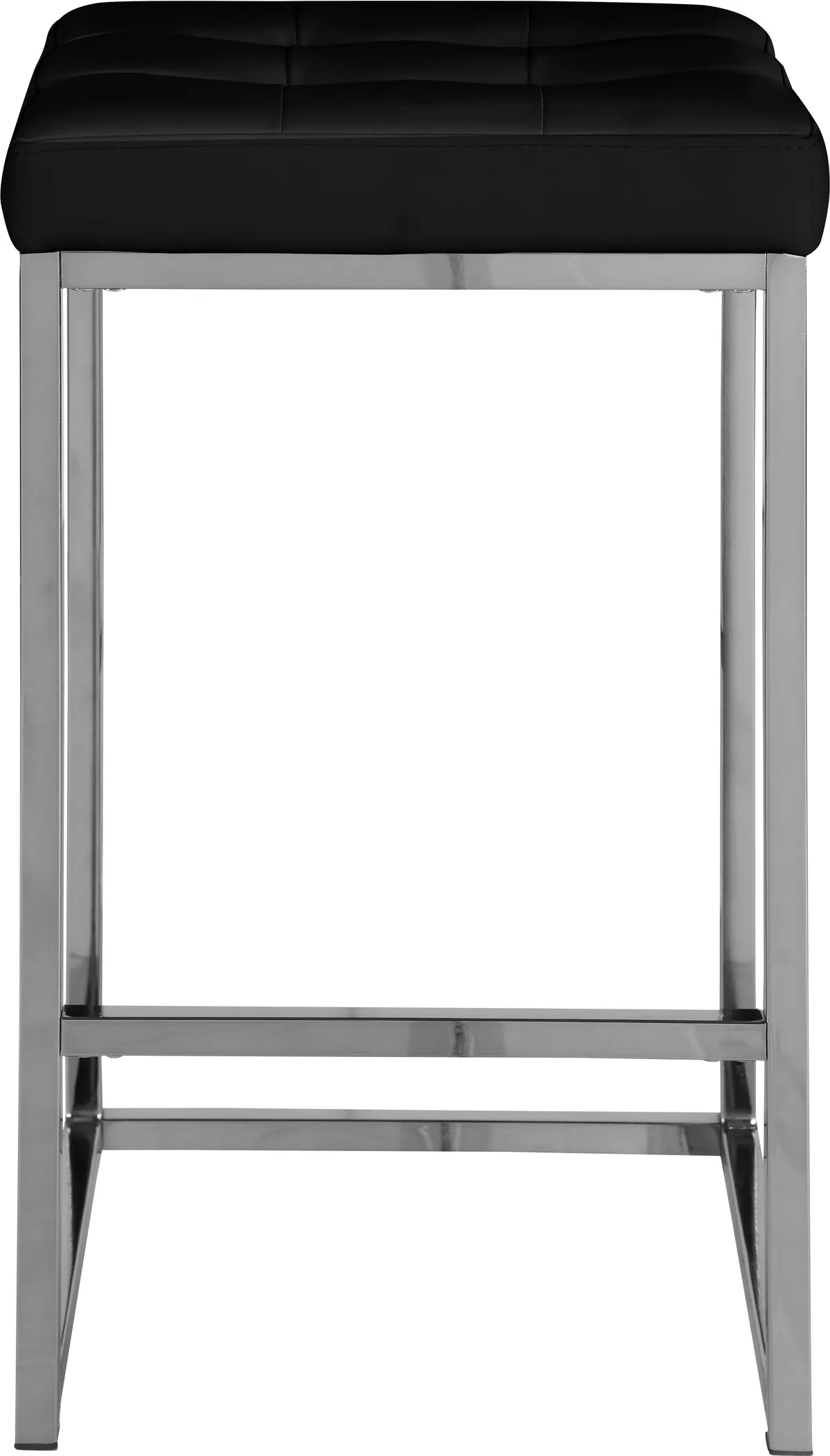 Nicola - Stool (Set of 2) - Black - Faux Leather