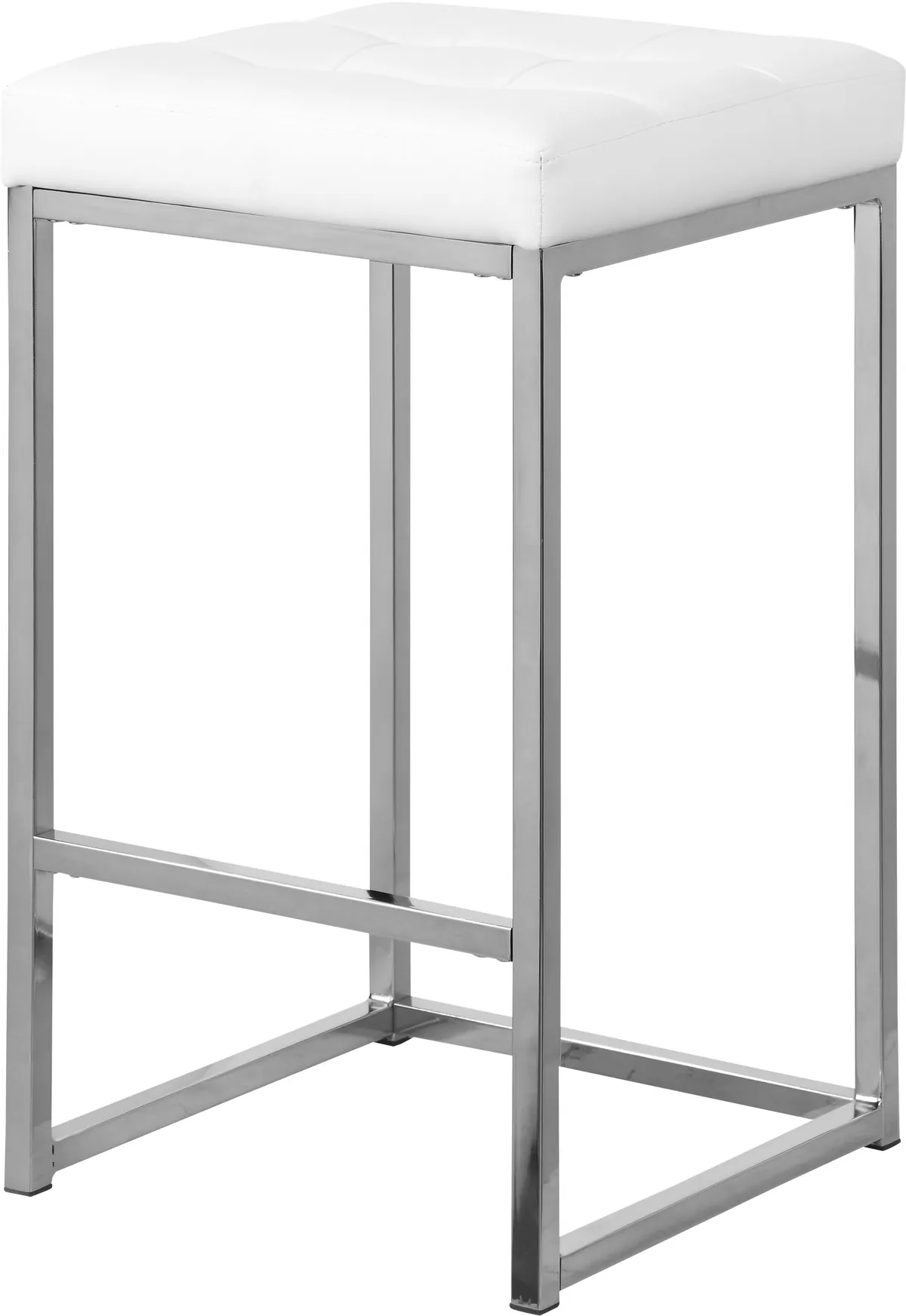 Nicola - Stool (Set of 2) - White - Faux Leather