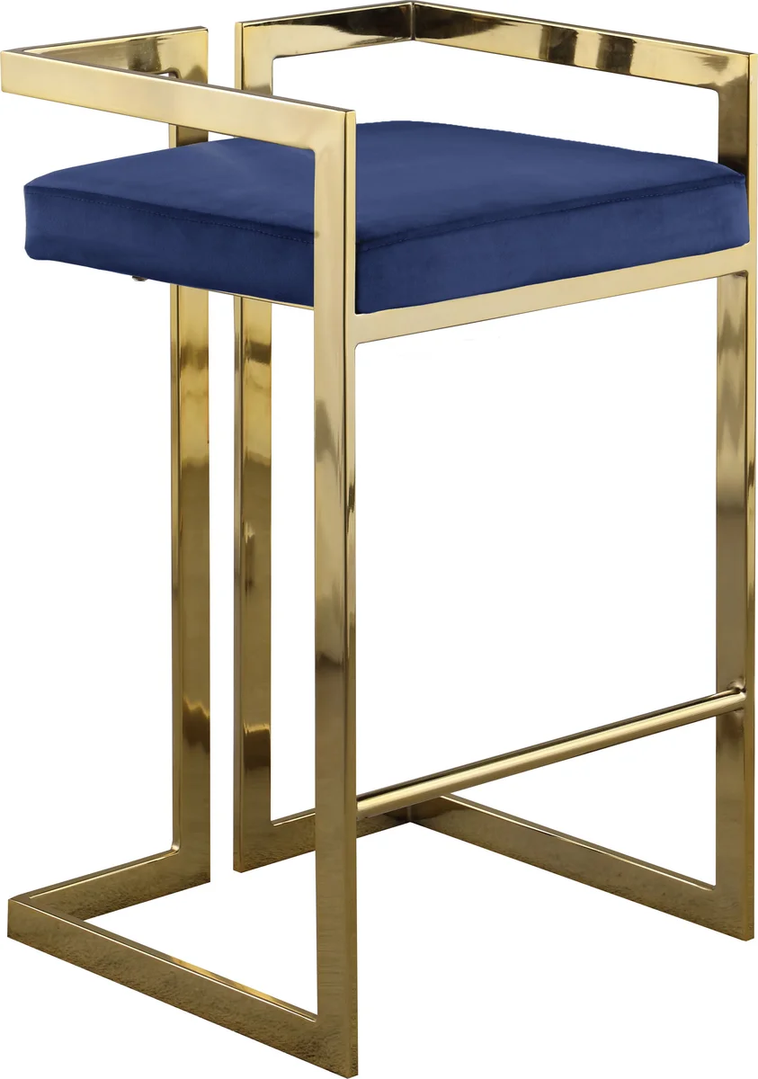 Ezra - Stool (Set of 2) - Navy