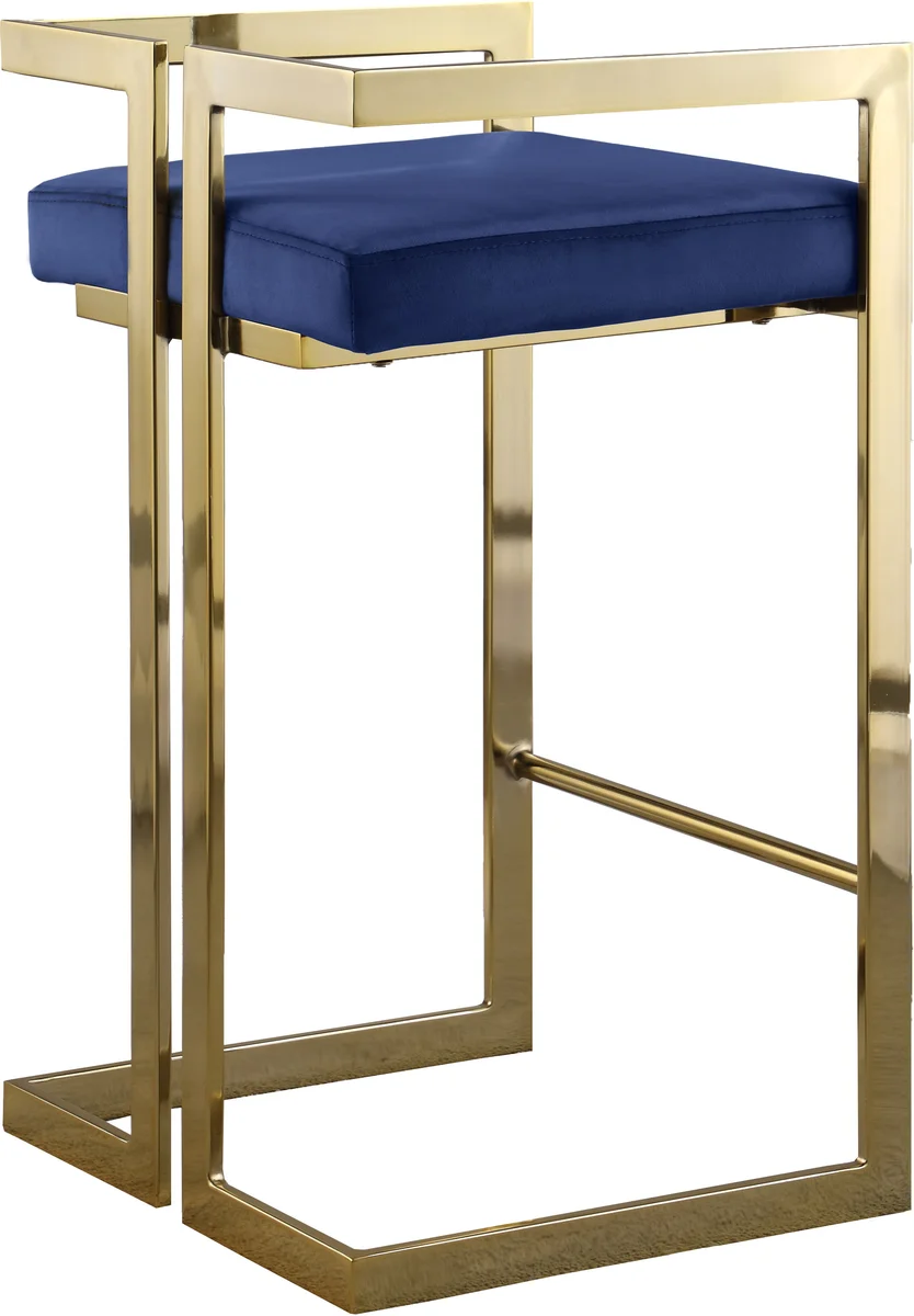 Ezra - Stool (Set of 2) - Navy - View 2