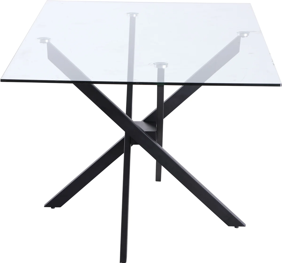 Xander - Dining Table - Matte Black - Metal