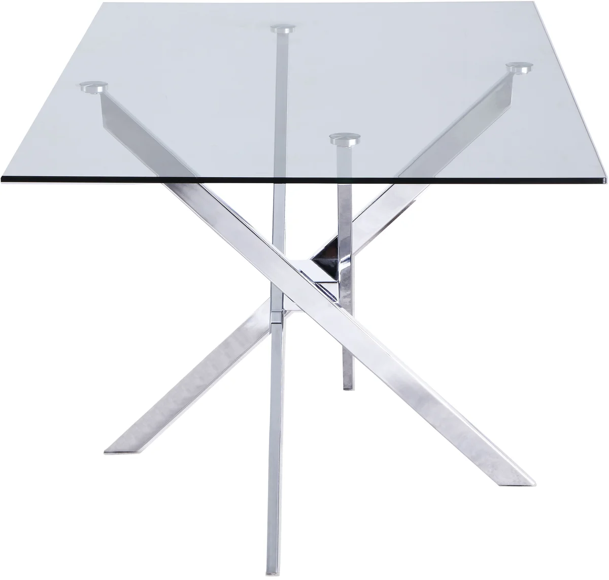 Xander - Dining Table - Pearl Silver - Metal