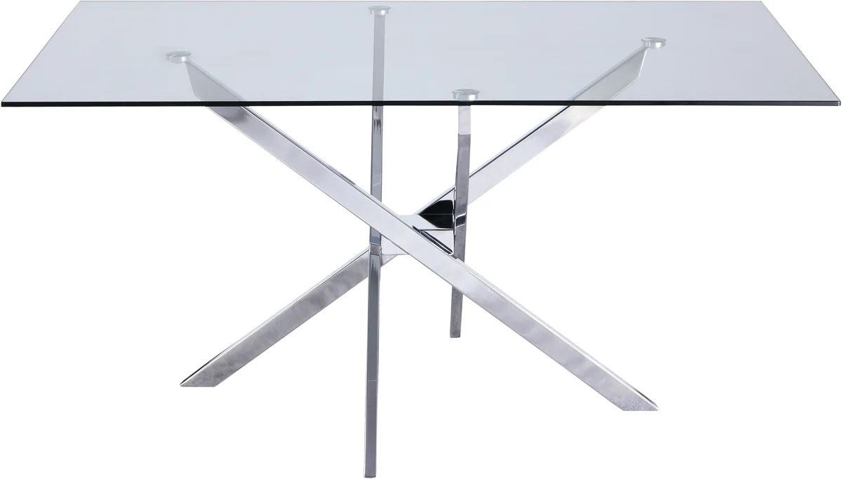 Xander - Dining Table - Pearl Silver - Metal - View 2