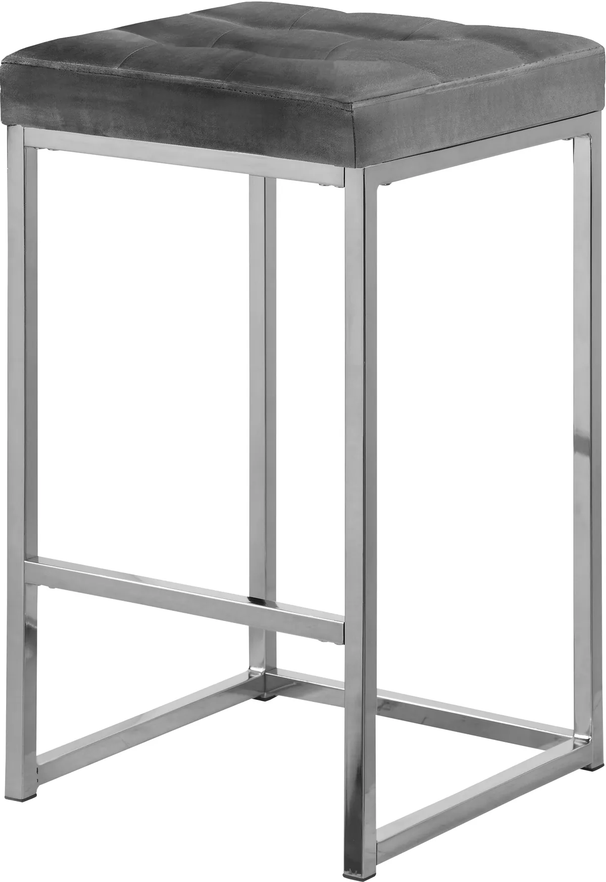 Nicola - Stool (Set of 2) - Gray - Fabric - View 2