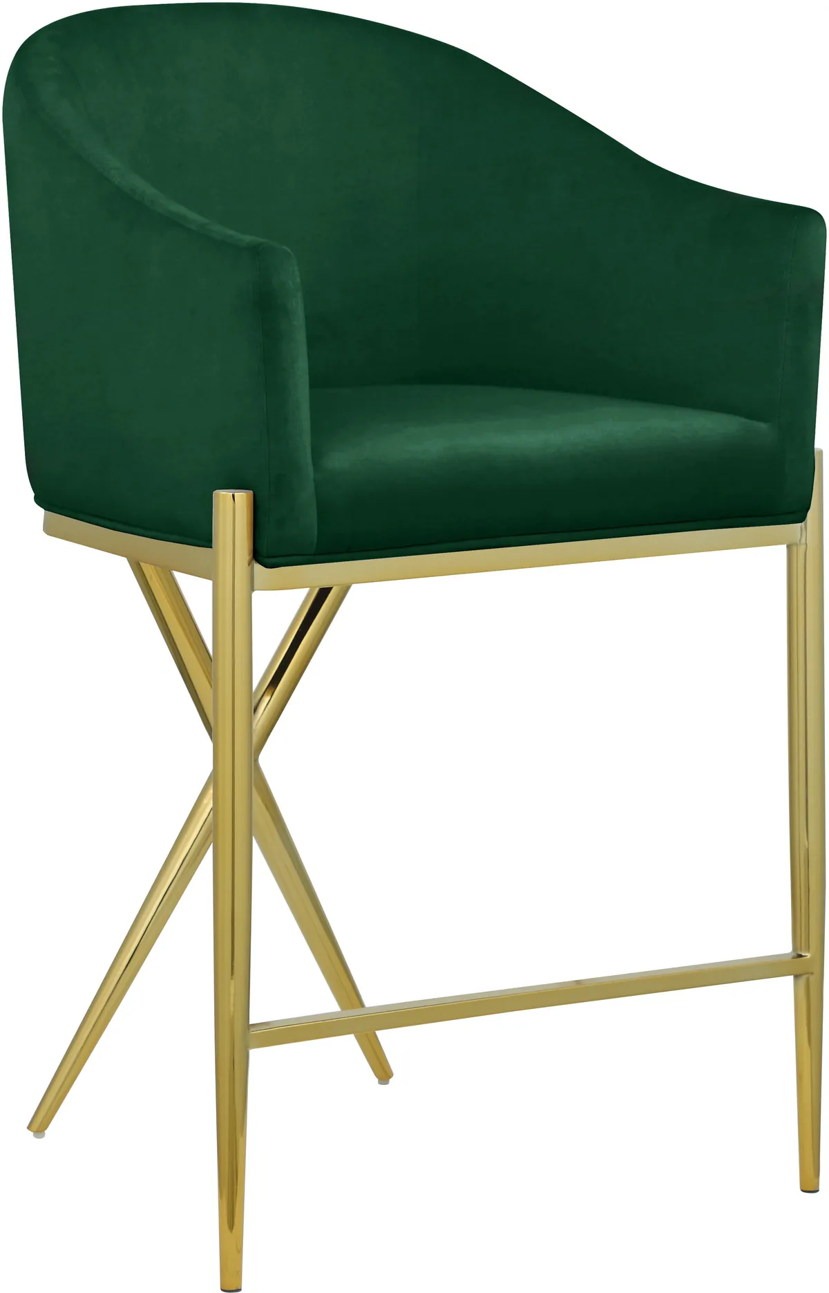 Xavier - Counter Stool - Green