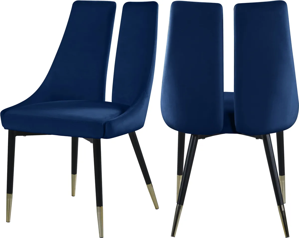 Sleek - Dining Chair (Set of 2) - Navy