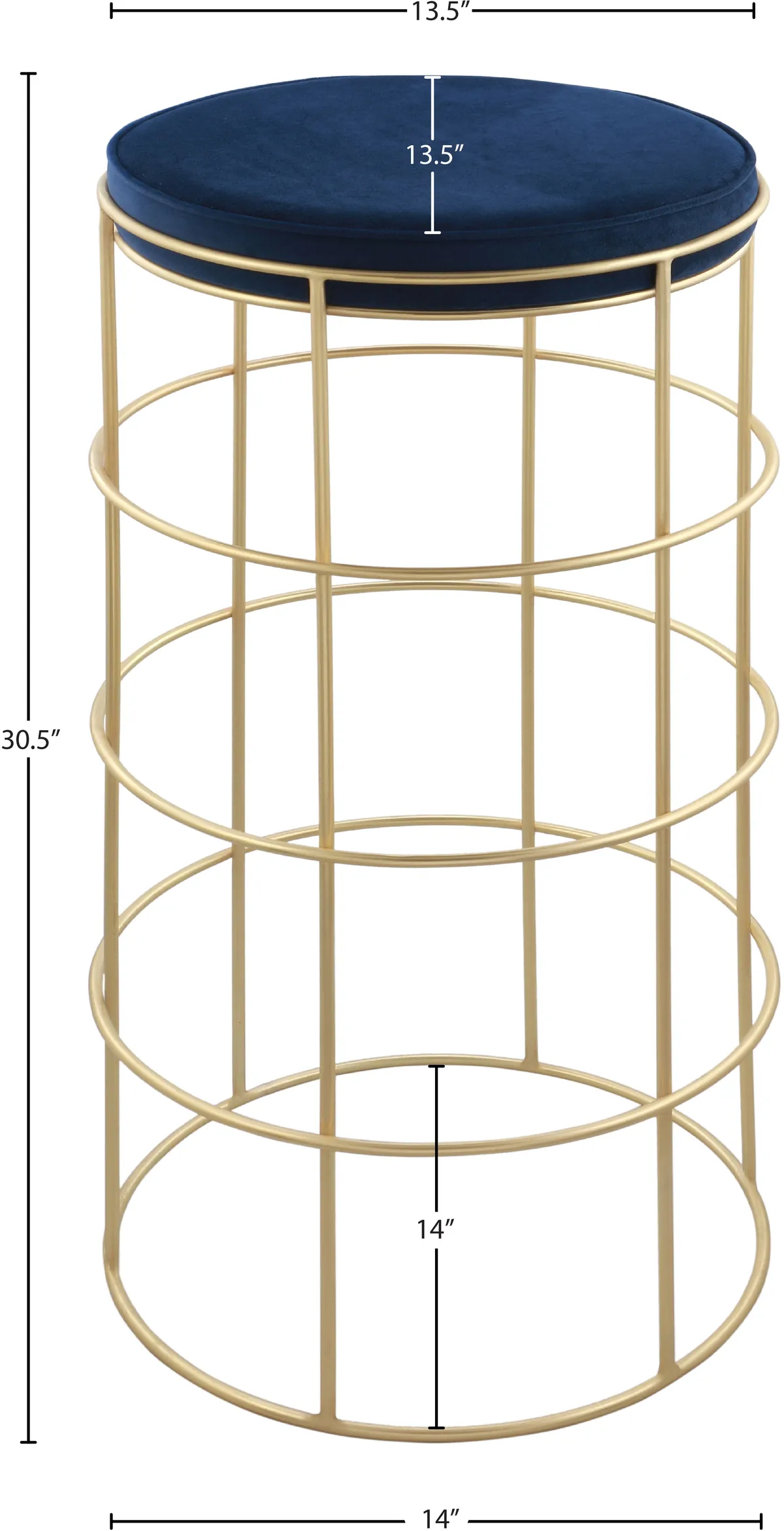 Rebar - Bar Stool - Navy