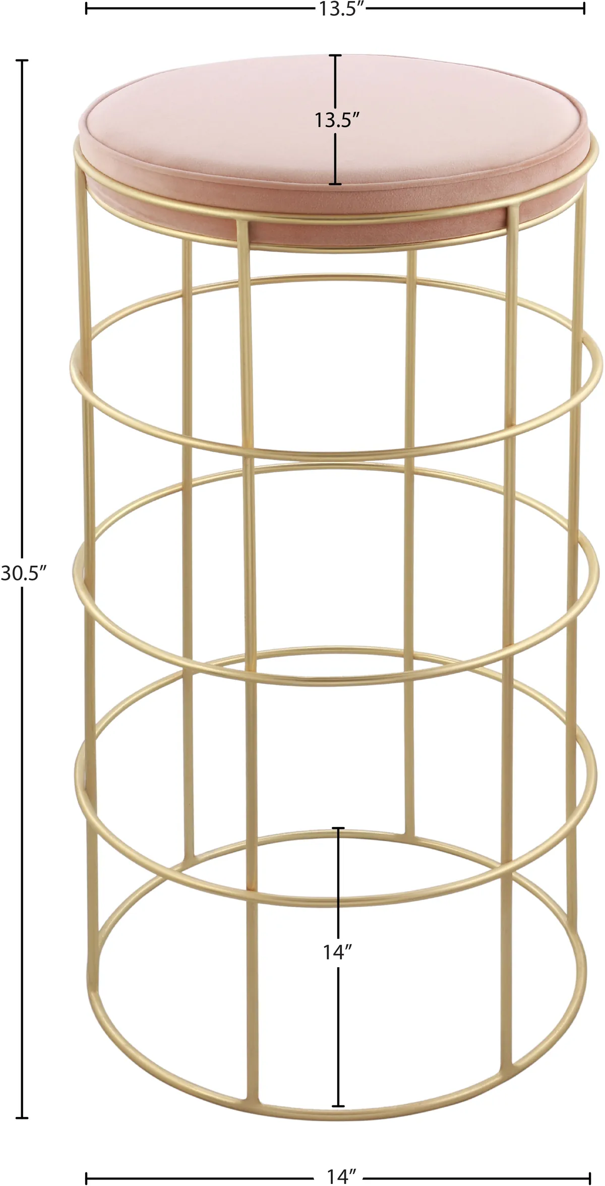 Rebar - Bar Stool - Pink