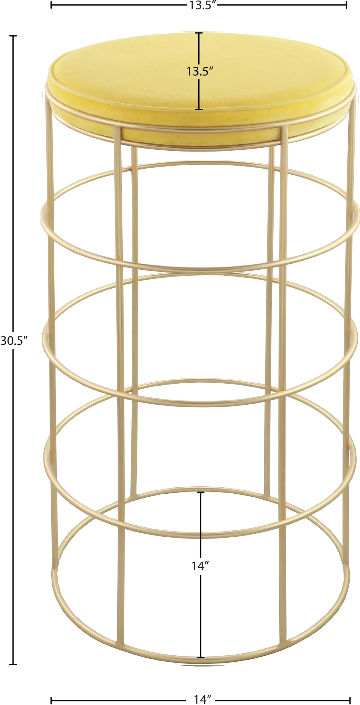 Rebar - Bar Stool - Yellow