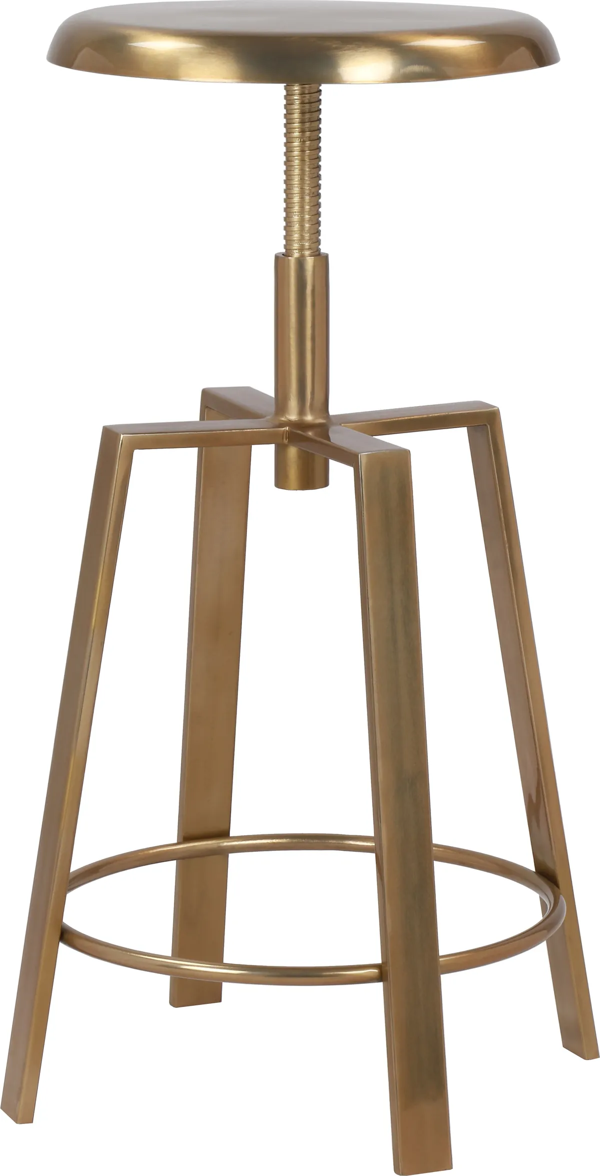 Lang - Counter Bar Stool - Gold