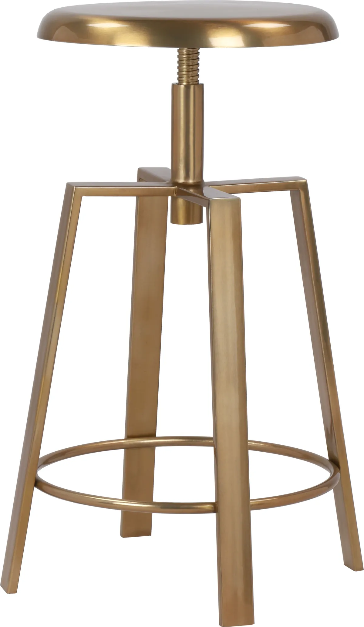 Lang - Counter Bar Stool - Gold - View 2