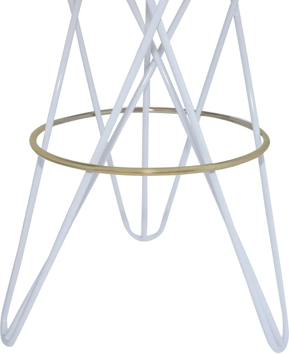Mercury - Bar Stool - White - Iron