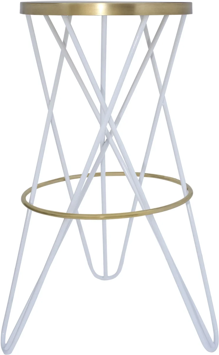 Mercury - Bar Stool - White - Iron