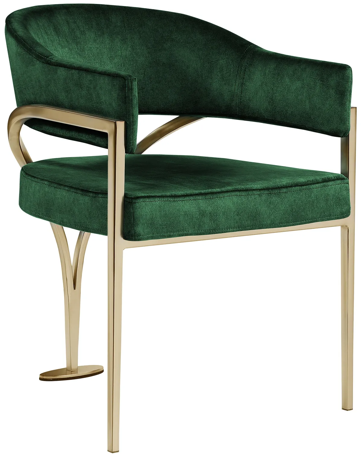 Madelyn - Dining Chair (Set of 2) - Green - Fabric