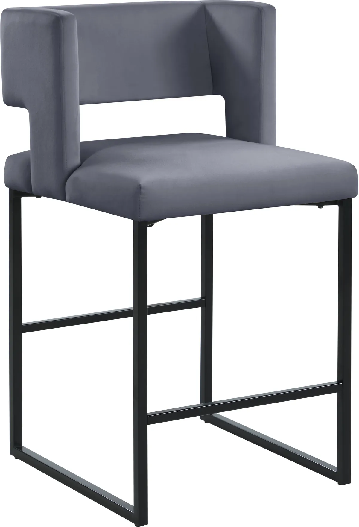 Caleb - Counter Stool (Set of 2) - Gray