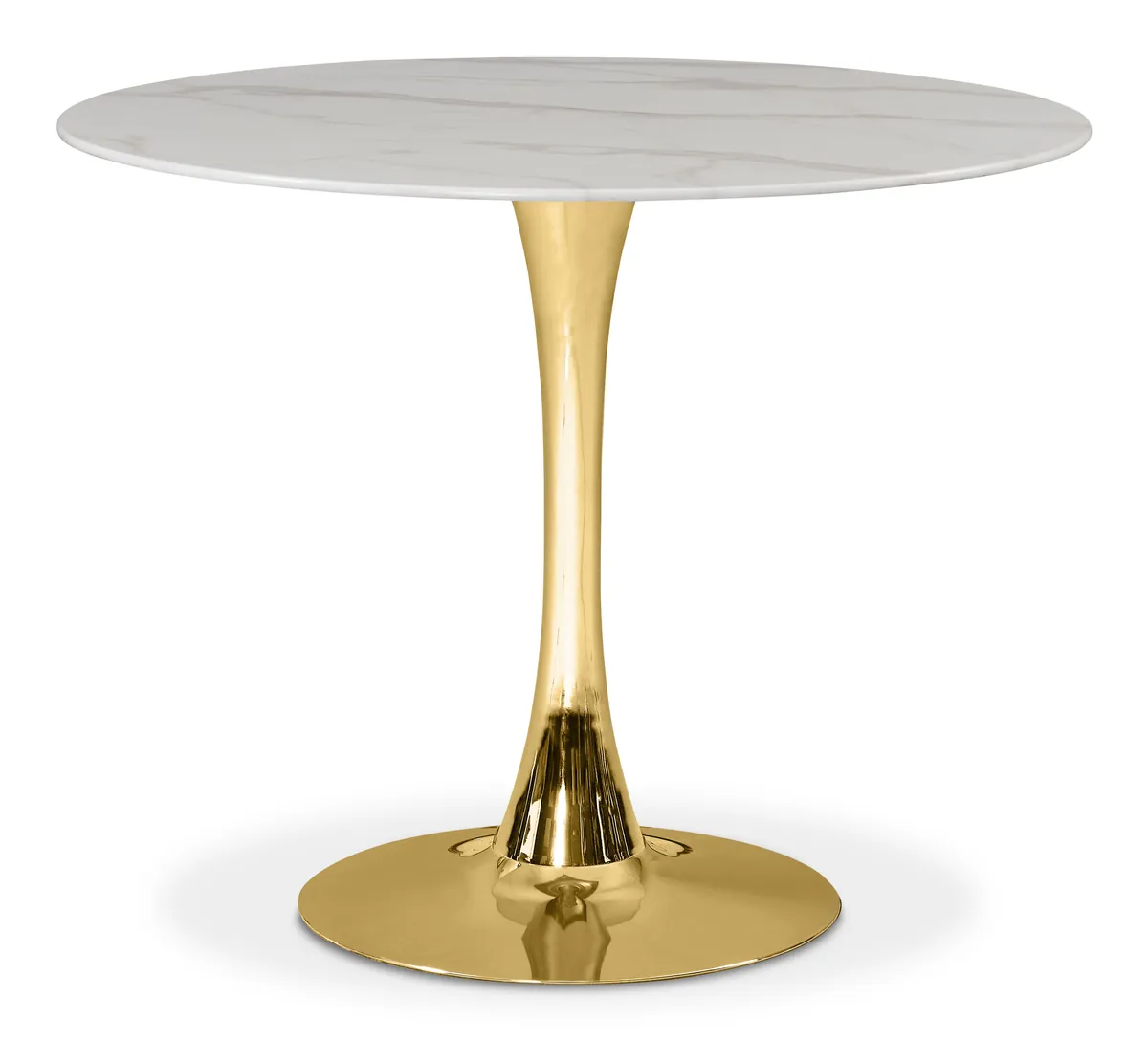 Tulip - 36" Dining Table - Gold