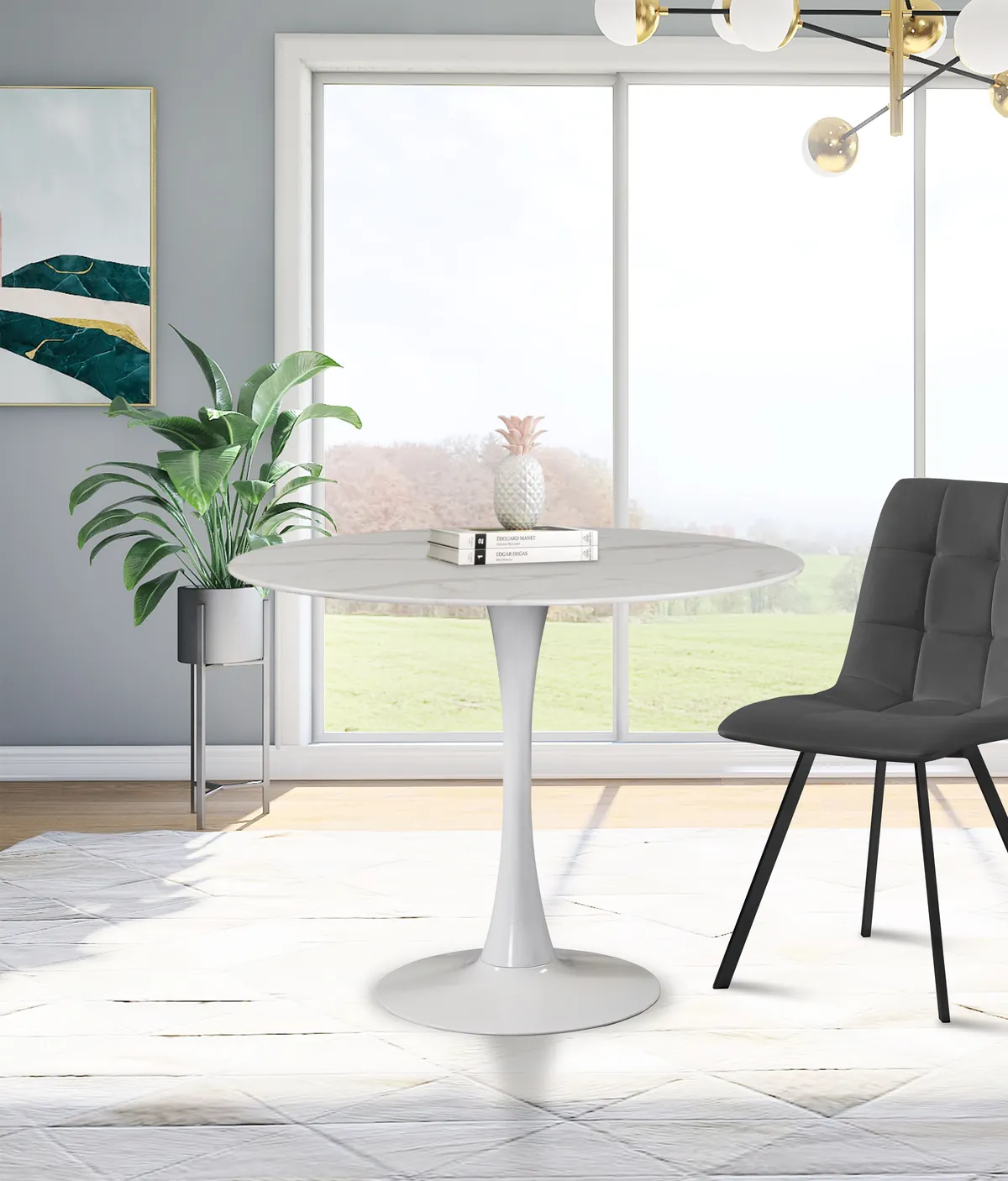 Tulip - 36" Dining Table - White