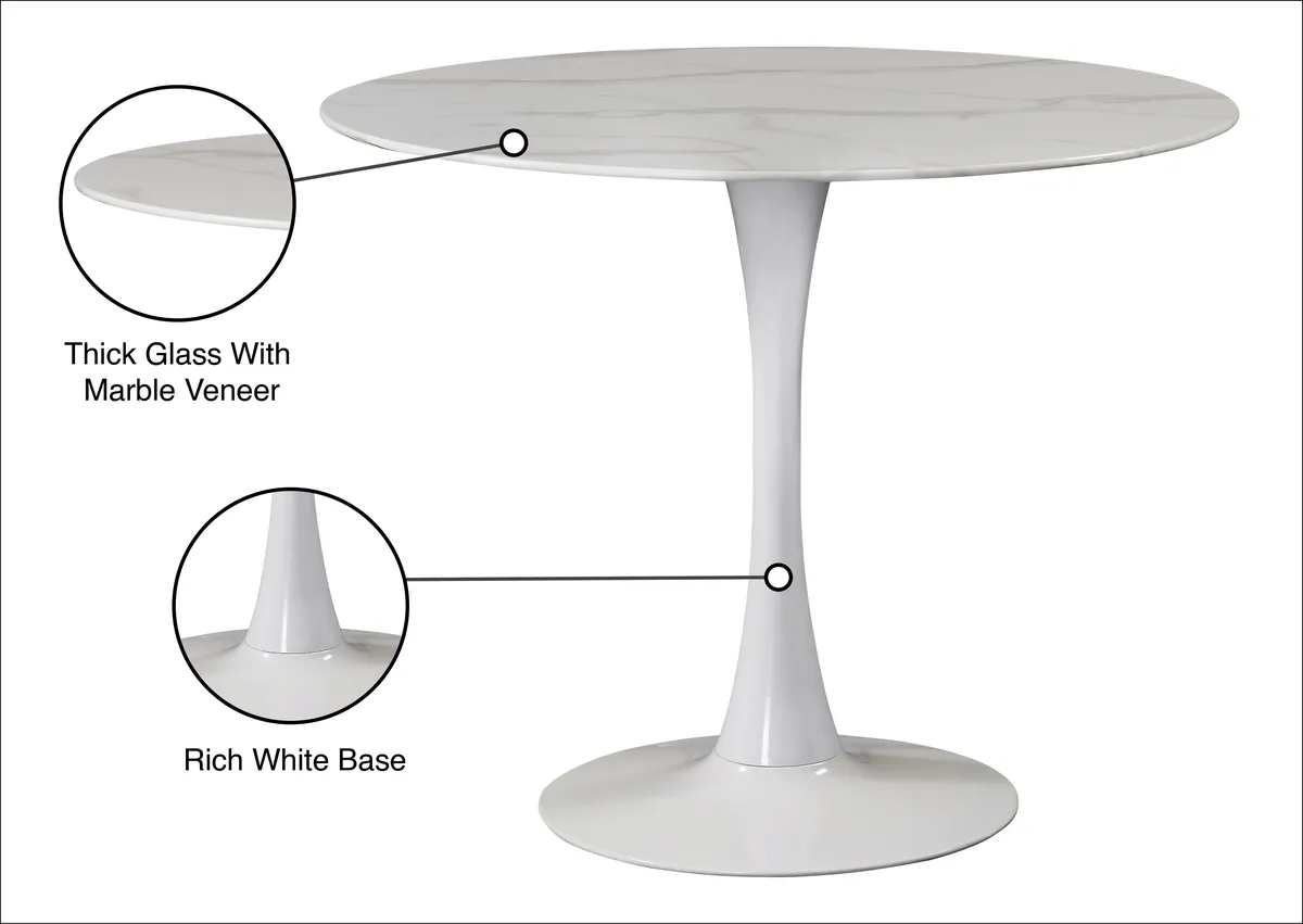 Tulip - 36" Dining Table - White
