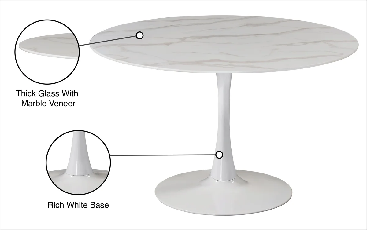 Tulip - 48" Dining Table - White