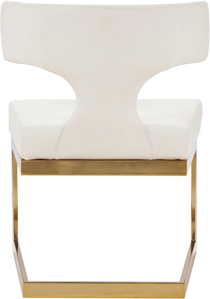 Alexandra - Dining Chair - White - Faux Leather