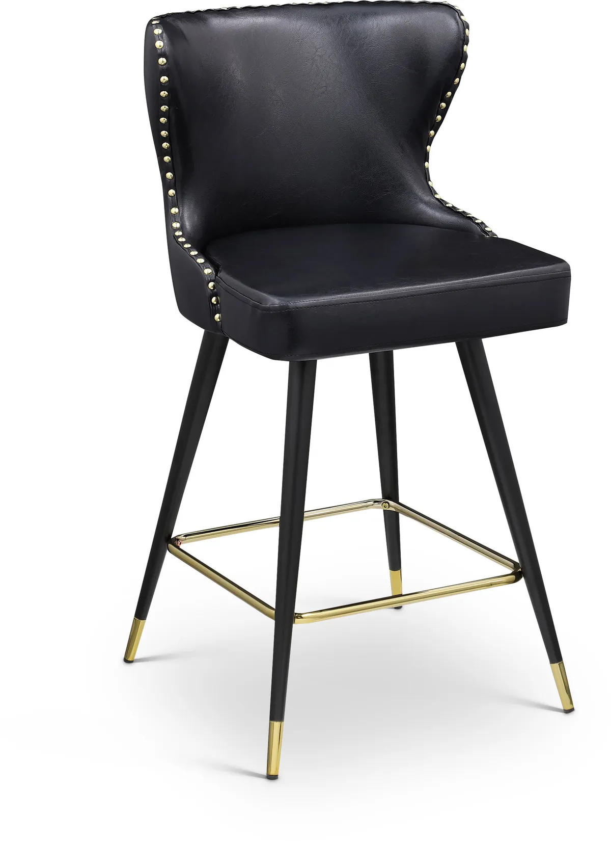 Hendrix - Counter Bar Stool (Set of 2) - Black