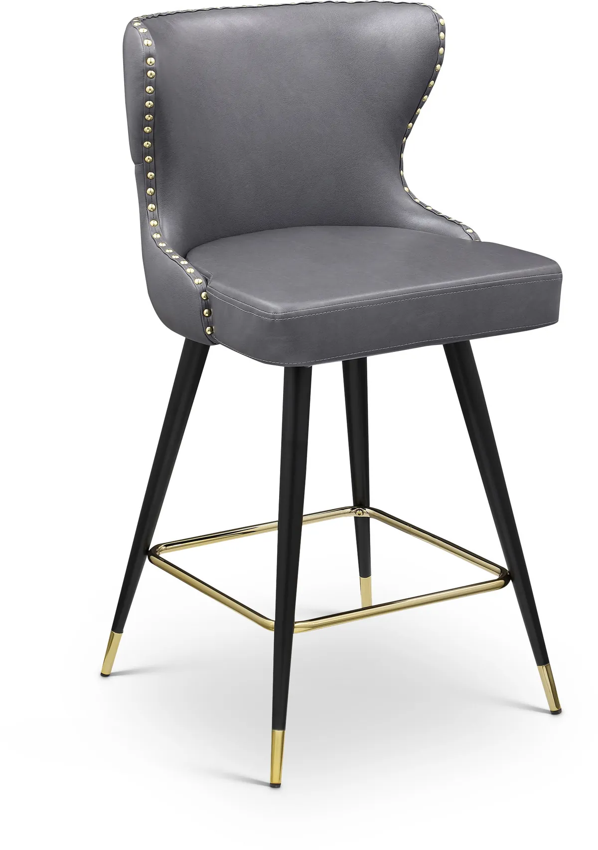 Hendrix - Counter Bar Stool (Set of 2) - Gray