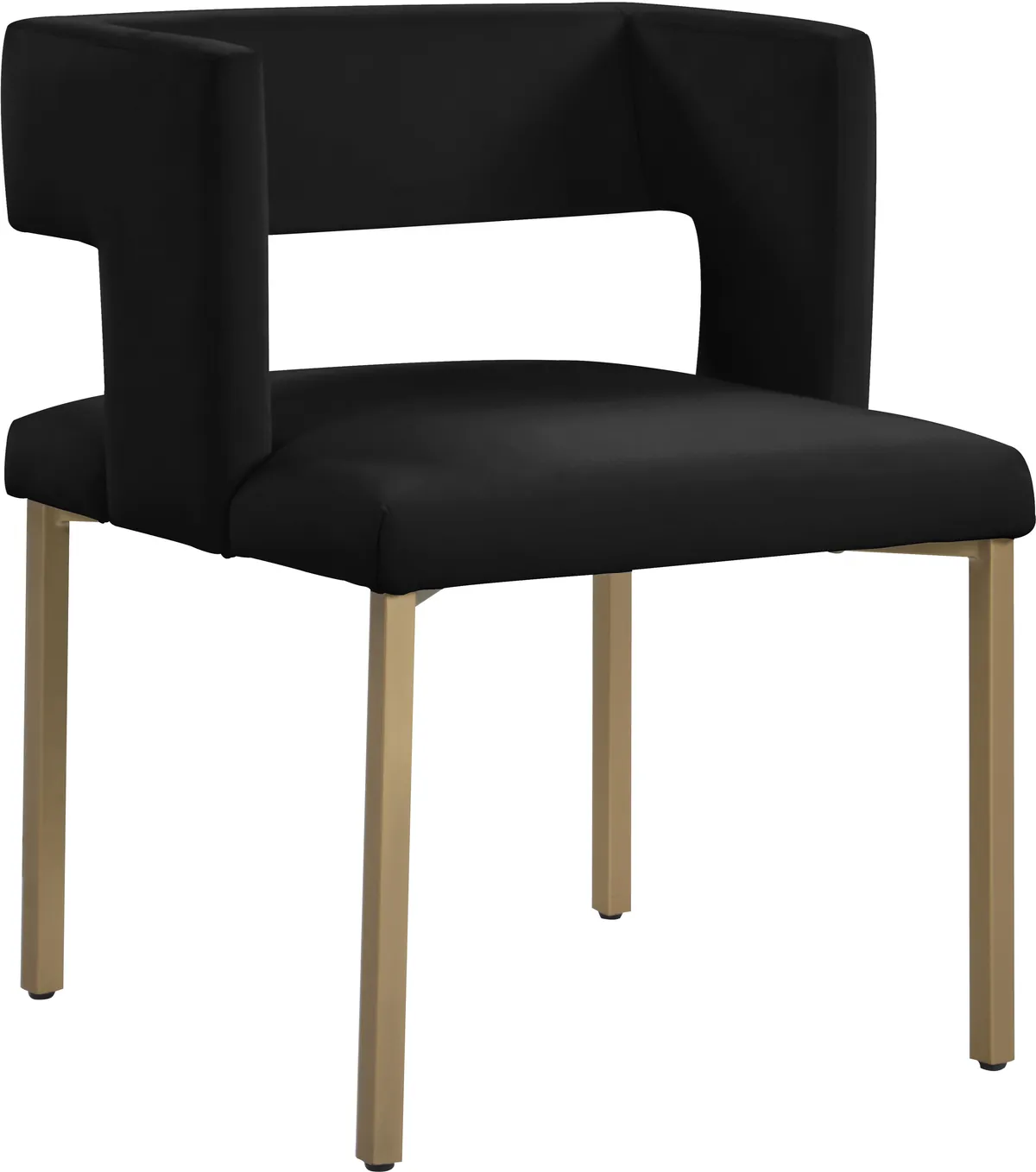 Caleb - Dining Chair (Set of 2) - Black - Fabric
