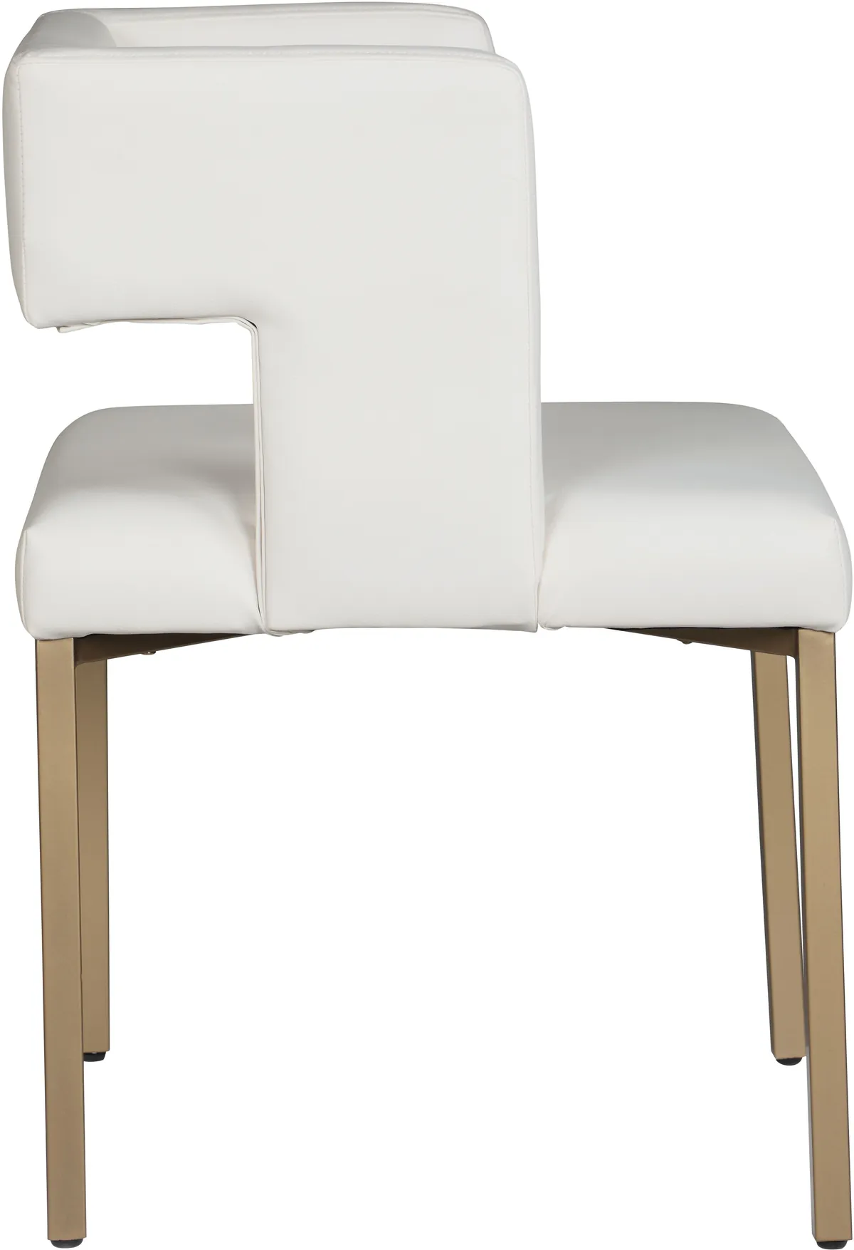 Caleb - Dining Chair (Set of 2) - White - Faux Leather