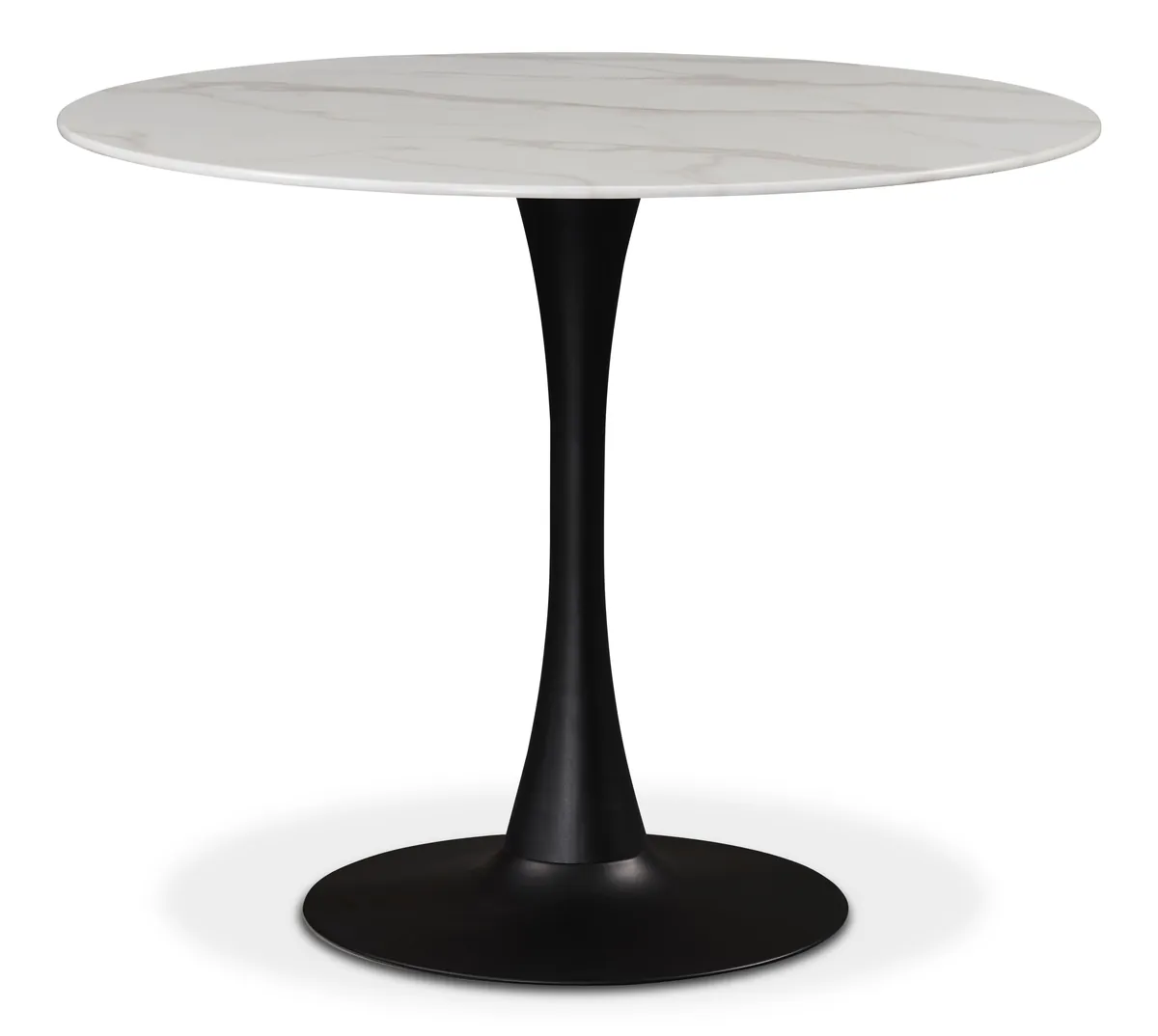 Tulip - 36" Dining Table - Black / White