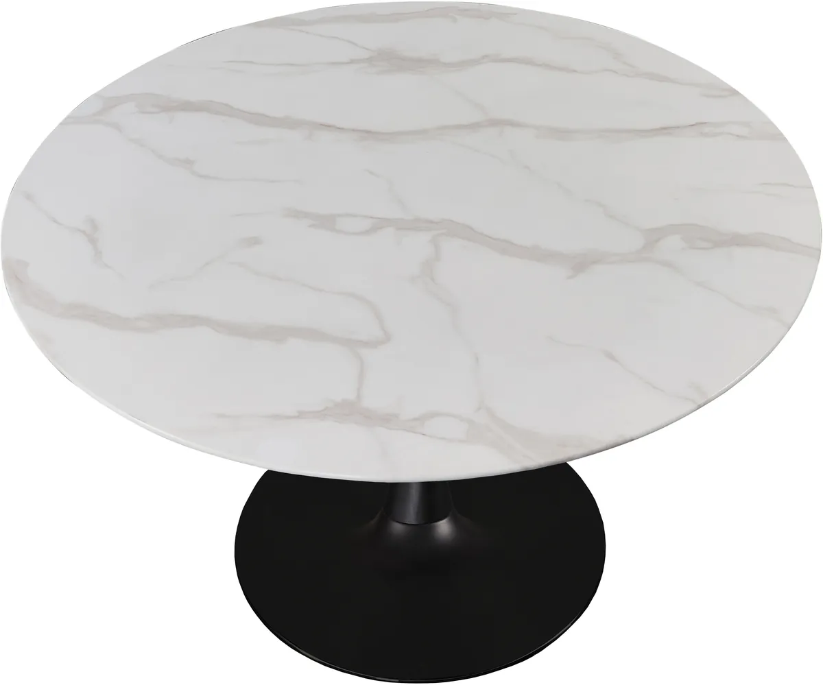 Tulip - 48" Dining Table - Black / White - View 2