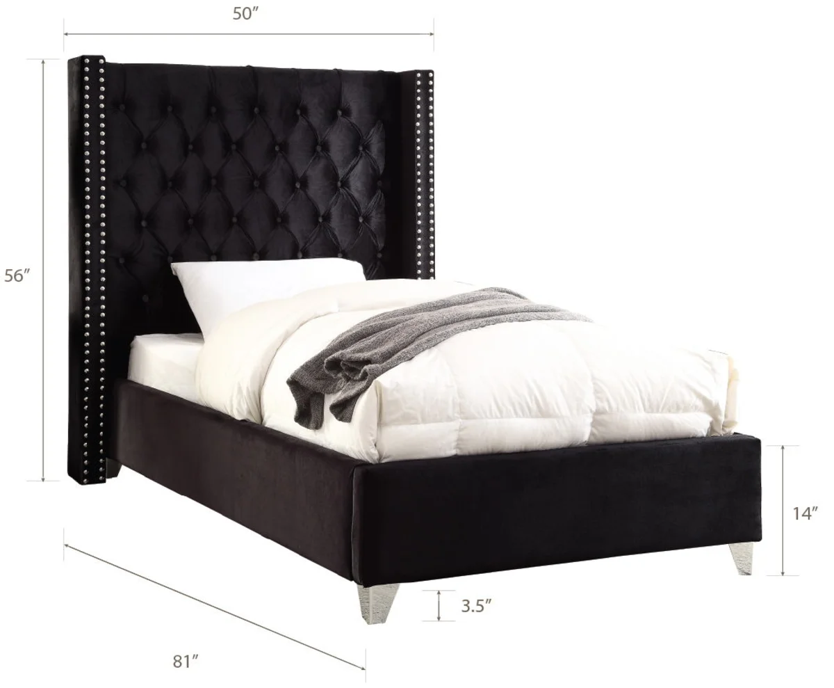 Aiden - Bed - Black