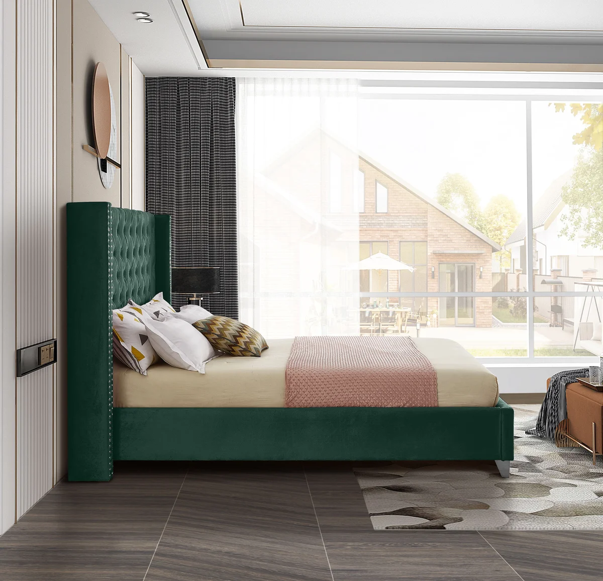 Aiden - Queen Bed - Green