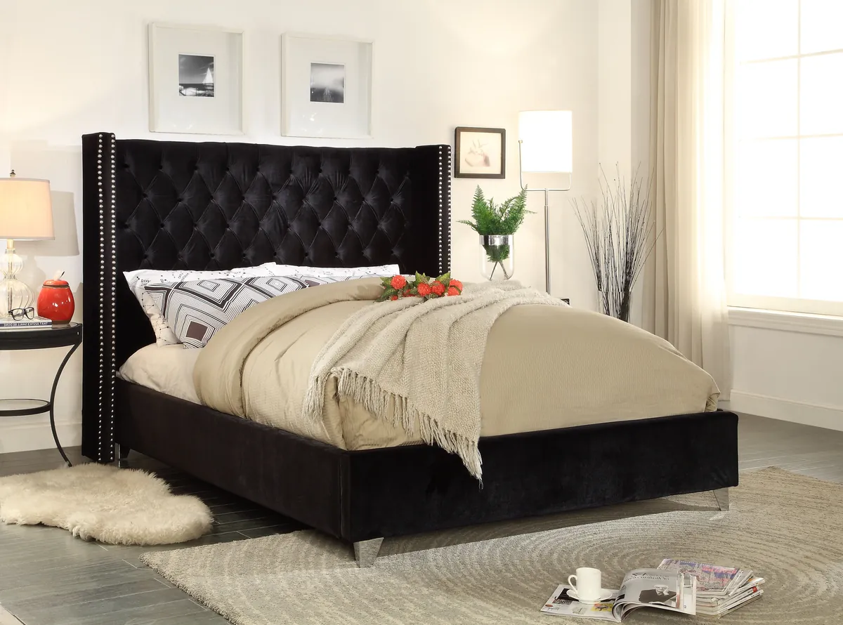 Aiden - King Bed - Black - View 2