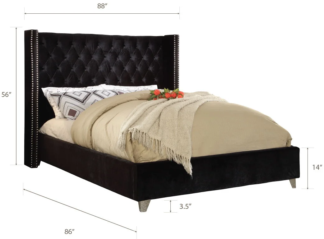Aiden - King Bed - Black